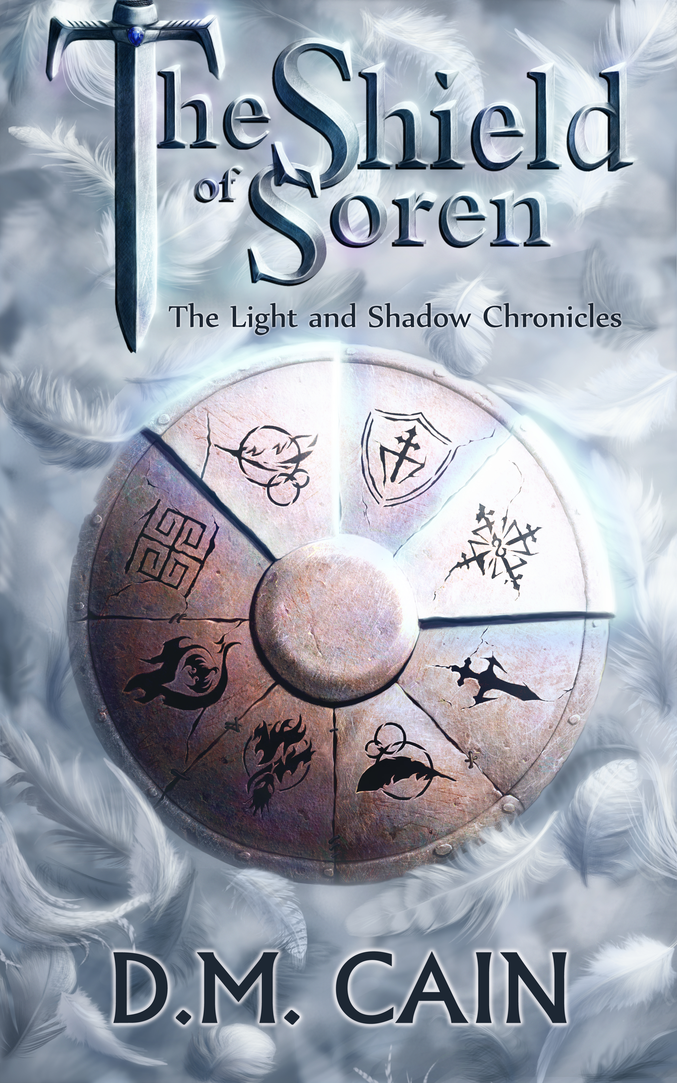 epic fantasy cover for The Shield of Soren by DM Cain