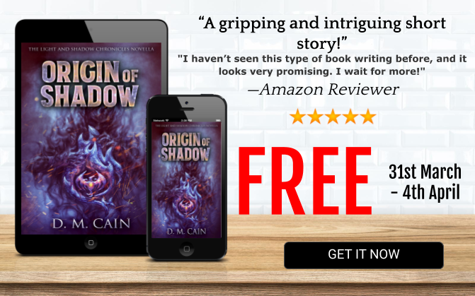 Fantasy novella Origin of Shadow free promotion